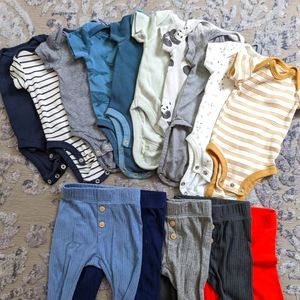 Newborn Little Planet Onesies and Target Legging